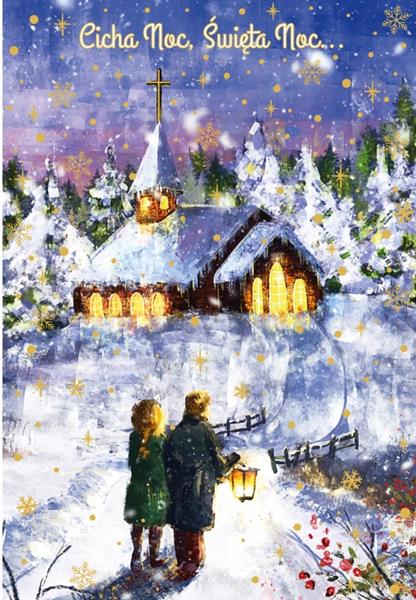 HENRY KARTKA OZDOBNA B6 BN KOŚCIÓŁEK    GWIAZDKA