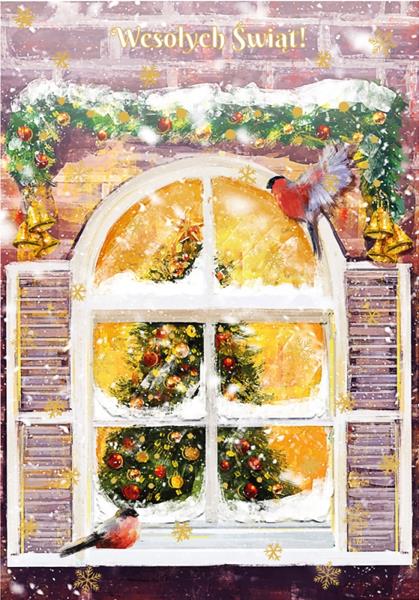 HENRY KARTKA OZDOBNA B6 BN OKNO GWIAZDKA