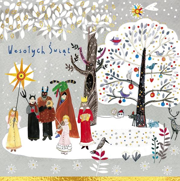 HENRY KARTKA OZDOBNA KW BN KOLĘDNICY    GWIAZDKA