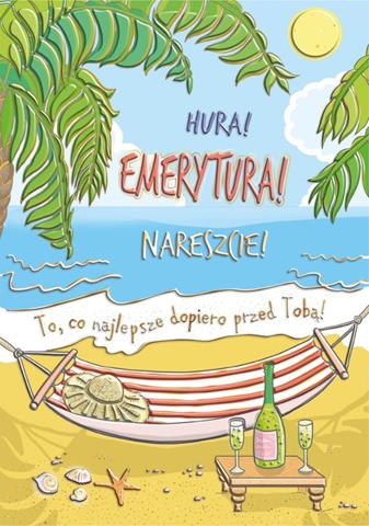 HENRY KARTKA OZDOBNA A5 EMERYTURA HAMAK