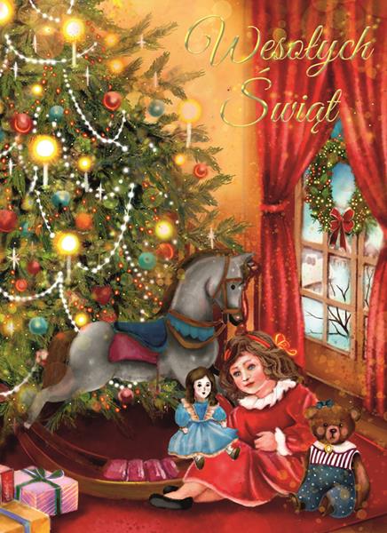 HENRY KARTKA OZDOBNA B6 BN CHOINKA Z    ZABAWKI GWIAZDKA