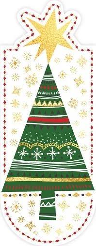 HENRY ZAKŁADKA MAGNETYCZNA DO KSIĄŻKI OWAL BN CHOINKA Z GWIAZDKĄ GWIAZDKA