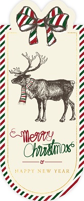 HENRY ZAKŁADKA MAGNETYCZNA DO KSIĄŻKI OWAL BN RENIFER GWIAZDKA