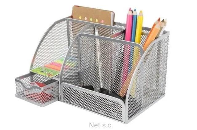 NET PRZYBORNIK 6-KOMOR.SREBRNY 6B       Z9065SILVER