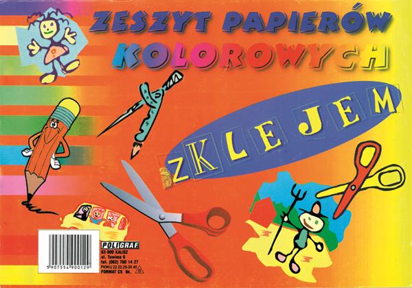 **poligraf zeszyt pap.kol.c5/z klejem