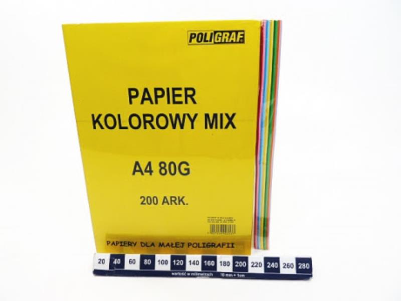 papier ksero kolor a'200 a4 80g poligraf