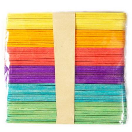 DP CRAFT PATYCZKI DREWNIANE KOLOROWE OP.50SZT szpatułki