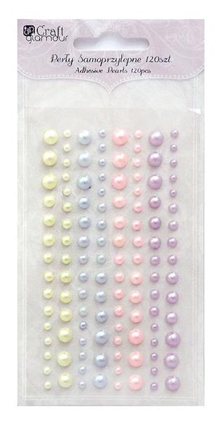 dp craft perełki samoprzylepne 120szt pastel candies grpe-017