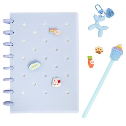 DP CRAFT ZESZYT Z WPINKAMI I AKCESORIAMI-PASTEL BLUE DPSG-010
