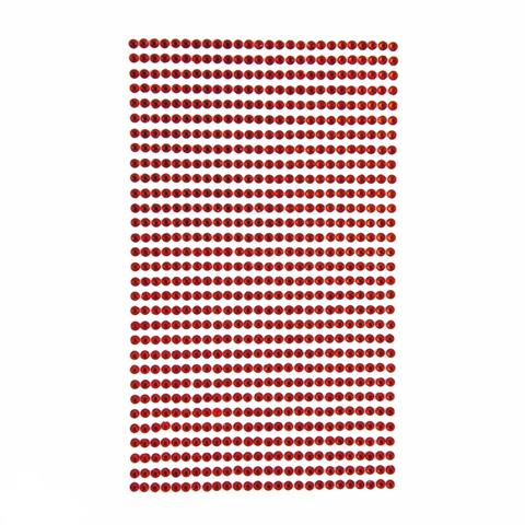 DP CRAFT KRYSZTAŁKI SAMOPRZYLEPNE 3MM 806SZT. CZERWONE GRKR-043