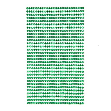 DP CRAFT KRYSZTAŁKI SAMOPRZYLEPNE 3MM 806SZT. J.ZIELONE GRKR-045