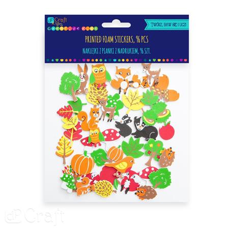 DP CRAFT NAKLEJKI 3D Z PIANKI LAS 96SZT KSPI-009