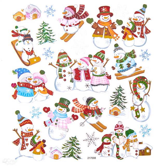 DP CRAFT NAKLEJKI - WESOŁE BAŁWANKI 24SZT