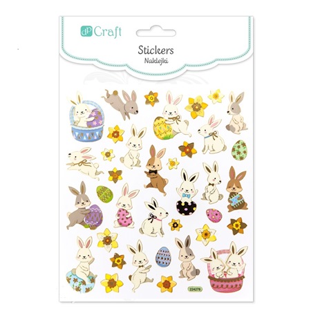 DP CRAFT NAKLEJKI KRÓLICZKI 37SZ WN DPNK-044 WIELKANOC