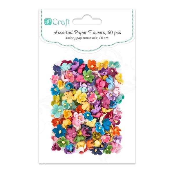 dp craft kwiaty papierowe 2cm 60szt nasycone cekp-044