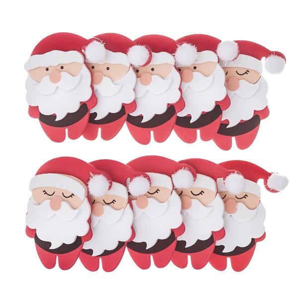 DP CRAFT NAKLEJKI 3D Z PIANKI MIKOŁAJ 10SZT