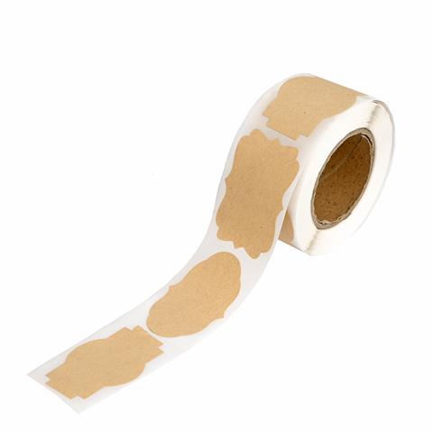 DP CRAFT NAKLEJKI NA ROLCE - ETYKIETY VINTAGE,KRAFT, 5X3CM, 250 SZT.