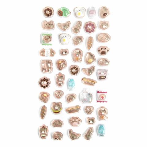 DP CRAFT NAKLEJKI CANDY DROPS TAWNY 48SZT DPNK-295