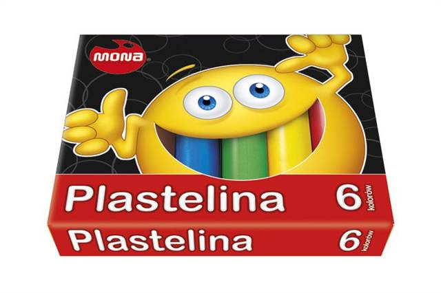 mona plastelina 6 kolorów majewski /10/