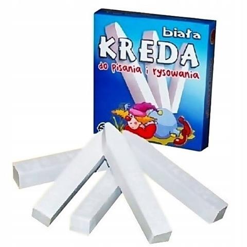 KREDA BIAŁA B2 OP.6KOLORÓW MAR-BOR