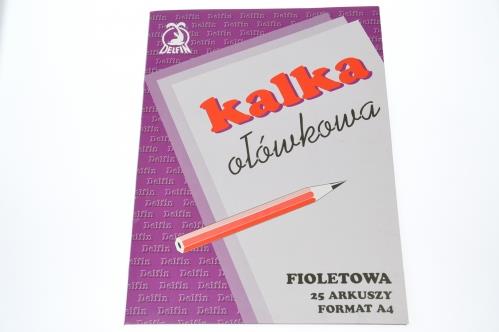 KALKA OŁÓWKOWA A-4 25ARK. DELFIN