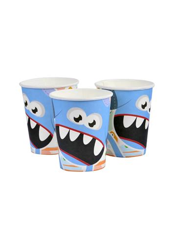 ARPEX KUBKI PAPIEROWE OP.8SZT PILLOW MONSTERS