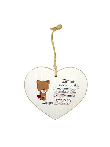 ARPEX DREWNIANA TABLICZKA DEKORACYJNA DUŻA WALENTYNKA