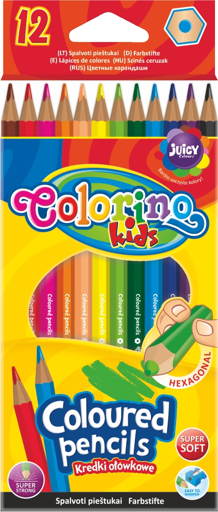 COLORINO KREDKI OŁÓWKOWE 12 KOLORÓW KIDSPATIO 14694PTR /12/