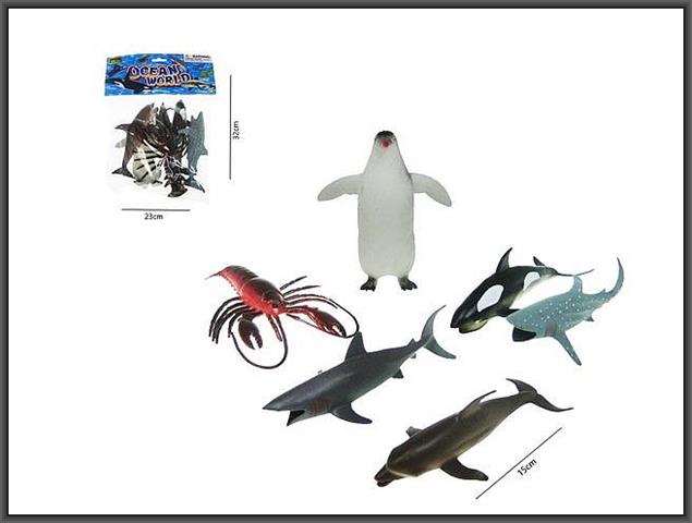 HIPO-ZWIERZĘTA MORSKIE 6SZT HSH034