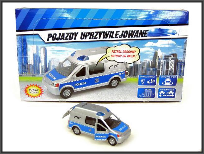 hipo auto policja van 14cm św.dźw. hkg064 luz