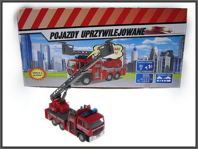 hipo-auto 14cm straż pożarna z dźw.napęd/12/hkg079 luz