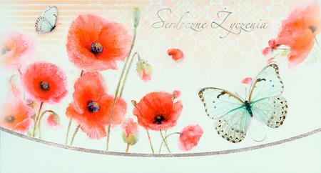 PAN DRAGON KARTKA OZDOBNA SERDECZNE ŻYCZENIA HM200-143