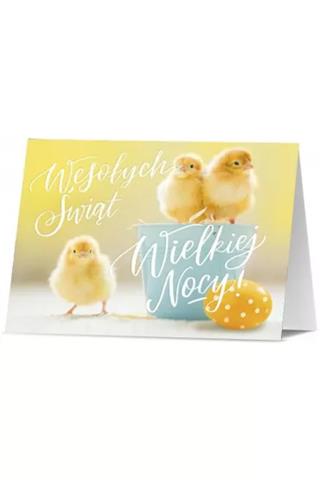 PAN DRAGON KARTKA OZDOBNA B6 WIELKANOC  1680