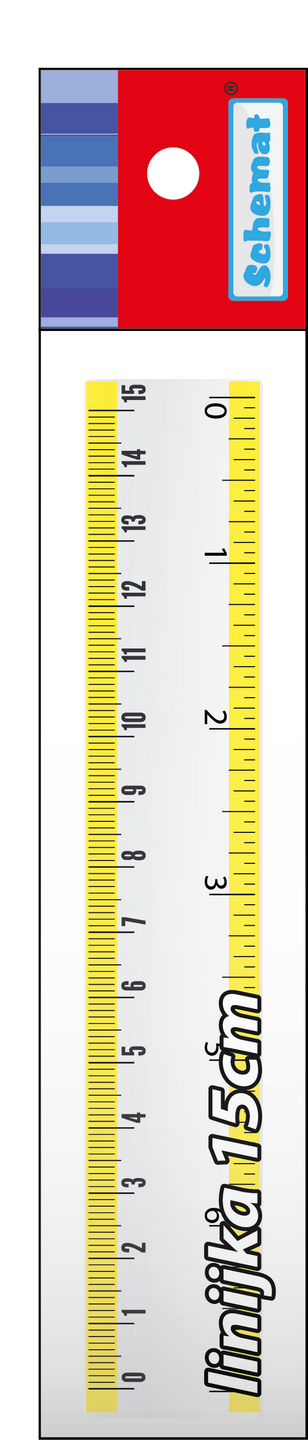 linijka 15cm 1645 schemat /10/ /100/