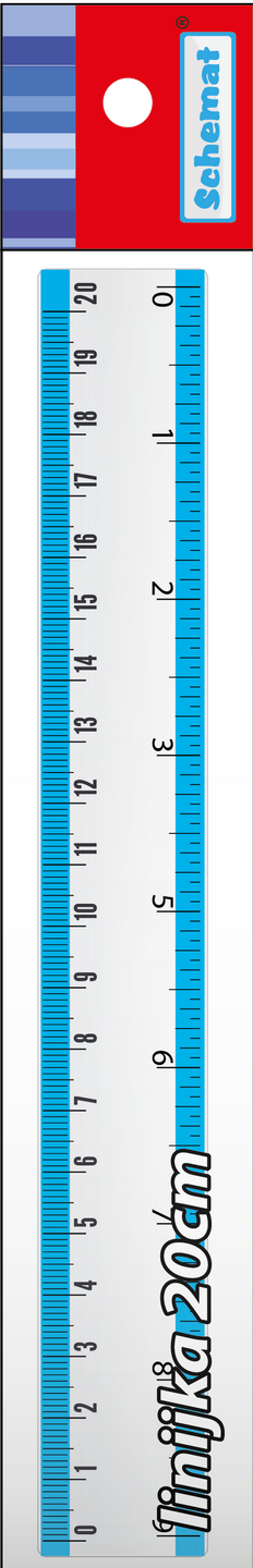 linijka 20cm 1652 schemat /10/ /100/