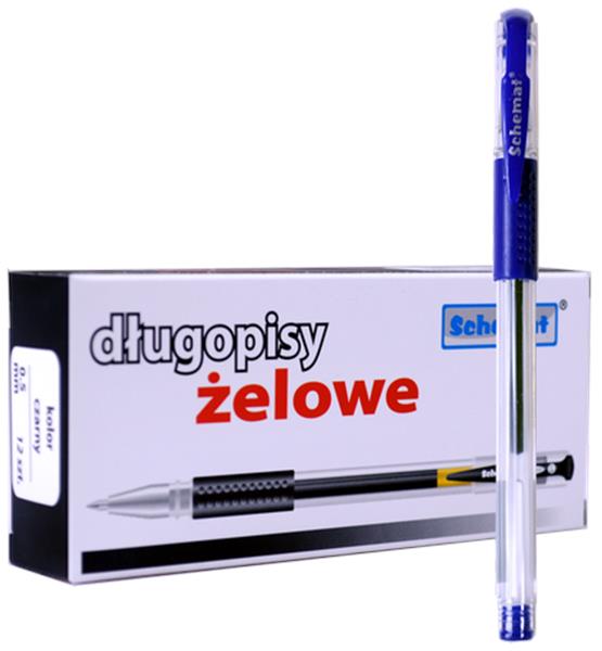 **SCHEMAT-DŁUGOPIS ŻELOWY CZARNY 0.5MM #1000/12/