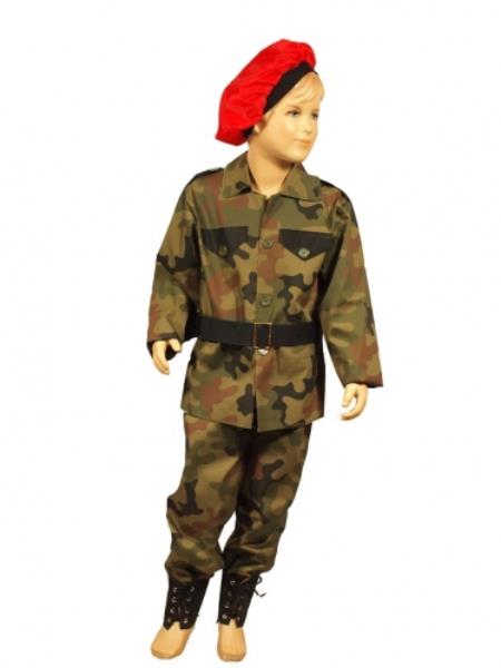 strój karnawałowy mundur żołnierza