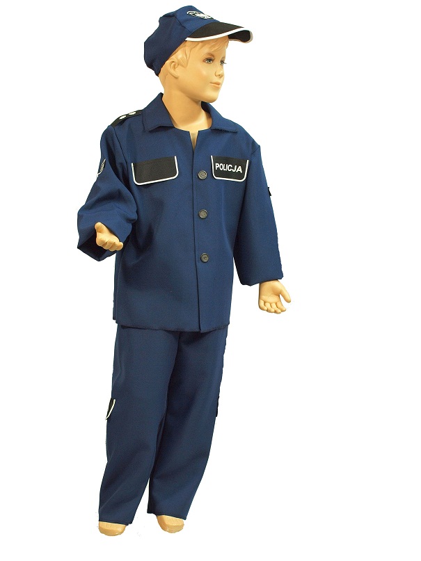 STRÓJ KARNAWAŁOWY MUNDUR POLICJANTA