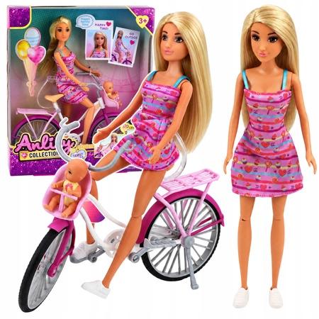 LALKA ANILY NA ROWERZE Z DZIECKIEM  30009 LEAN