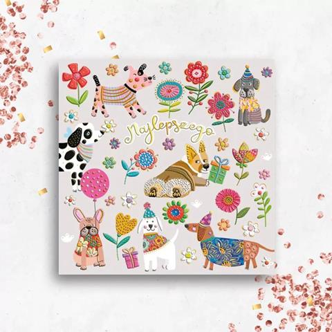 HENRY KARTKA OZDOBNA KW PIESKI W KWIATACH