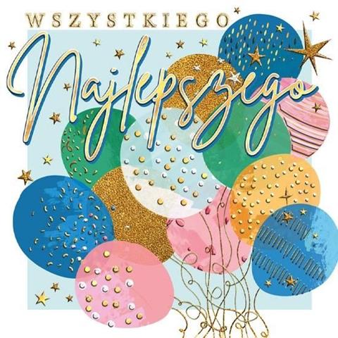 HENRY KARTKA OZDOBNA KW BALONY Z HELEM