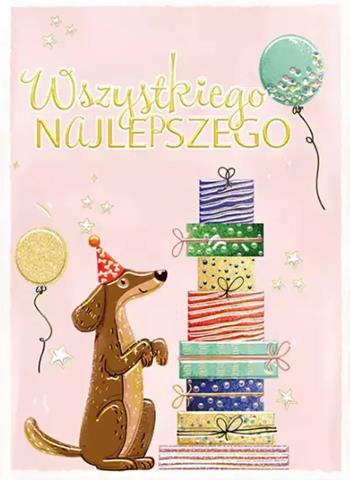 HENRY KARTKA OZDOBNA B6 JAMNIK Z PREZENTAMI