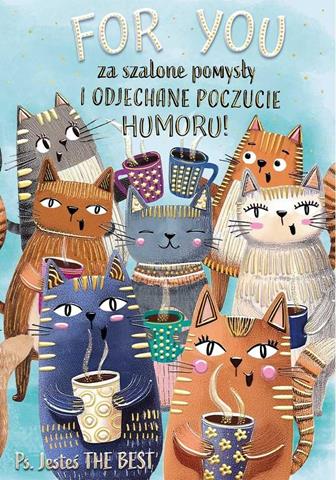 HENRY KARTKA OZDOBNA A5 KOTY-KORPO