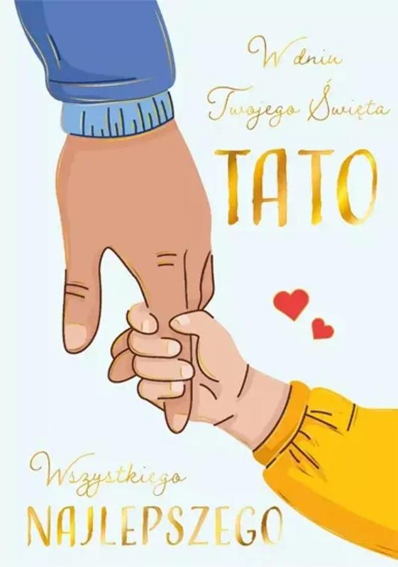 HENRY KARTKA OZDOBNA B6 TATA DŁOŃ