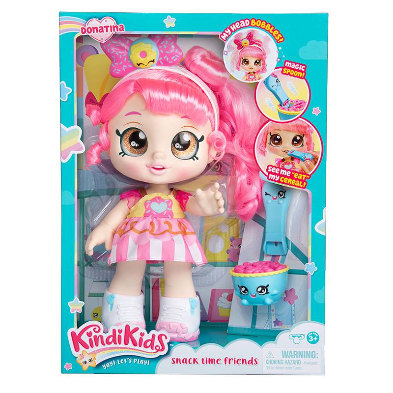 KINDI KIDS LALKA DONATINA + AKCESORIA NAPRZEKĄSKĘ KDK 50006 TM TOYS*