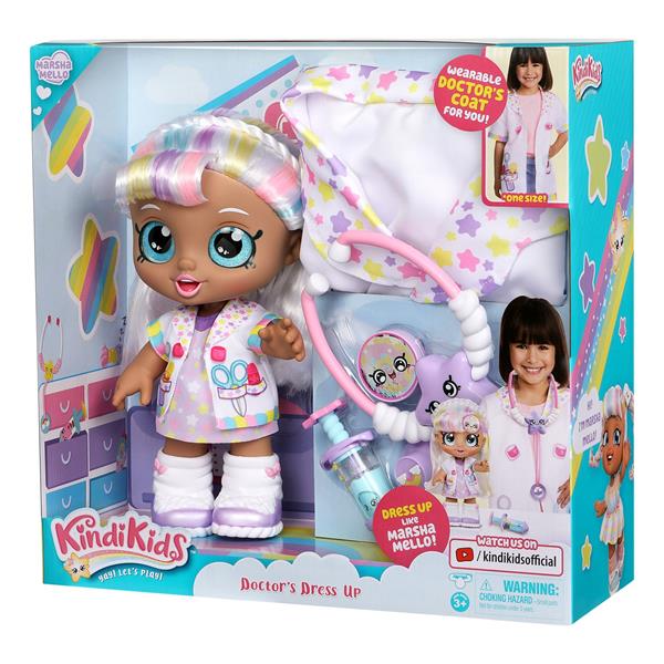 KINDI KIDS LALKA MARSHA MELLO PRZEBRANIE LEKARZA 50050 TM TOYS*