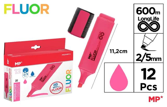 MP-ZAKREŚLACZ FLUO RÓŻOWY PE534RF-S