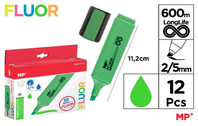 MP-ZAKREŚLACZ FLUO ZIELONY PE534VF-S