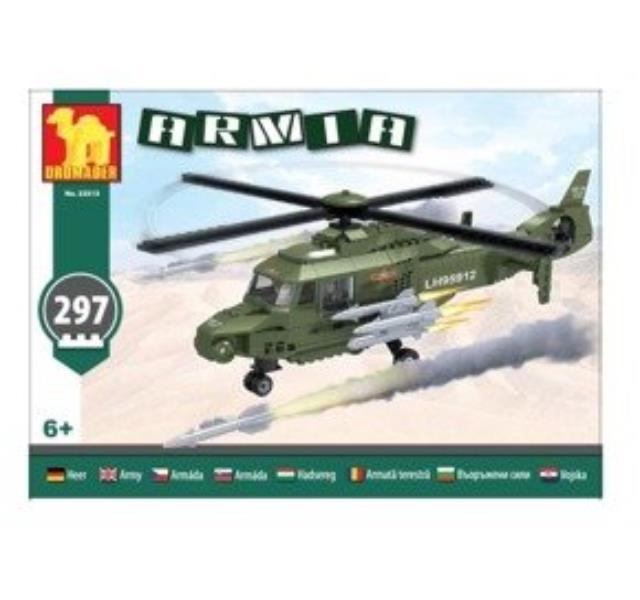 dromader klocki armia 297el helikopter  22513