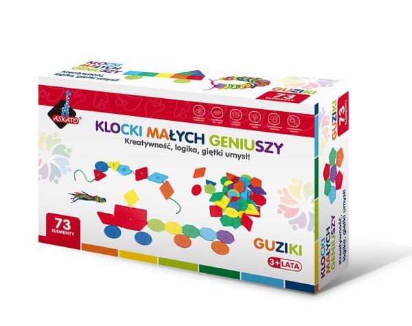 klocki małych geniuszy guziki 73el 116679 askato